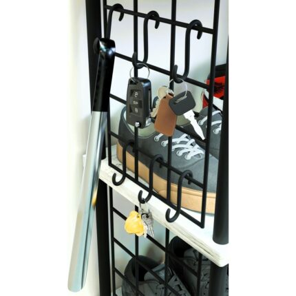 Barin Design 5 Raflı Telli Çevir Kur Çok Amaçlı Ayakkabılık ve Düzenleyici Raf Ünitesi Antre, Banyo, Balkon, Ofis - Görsel 5