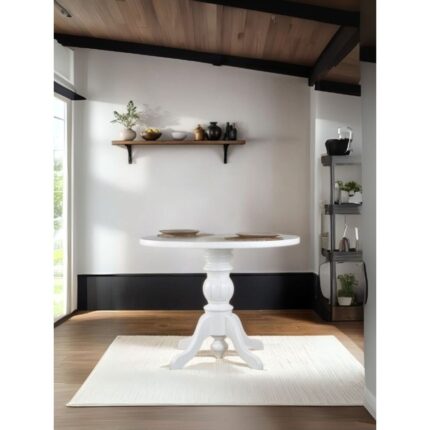 Gazzini Furniture Ravello Baba Ayak Sabit Masa 100X100