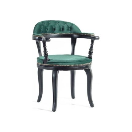 Gazzini Furniture Majesta Kapitoneli Classic Ahşap Sandalye