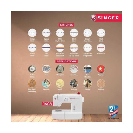 Singer Promise 1408 Dikiş Makinesi 7 Farklı Dikiş Özelliği 6.5 kg - Görsel 4
