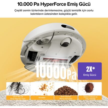 Roborock Q8 Plus Akıllı Robot Robot Süpürge - Beyaz - Görsel 2
