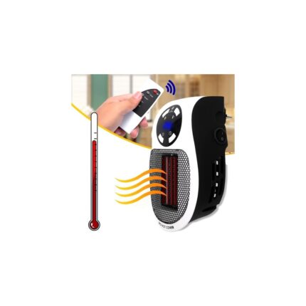 Powermaster PM-20327 500 Watt Priz Tipi Uzaktan Kumandalı Taşınabilir Isıtıcı (Zamanlayıcı - Otomatik Kapanma)