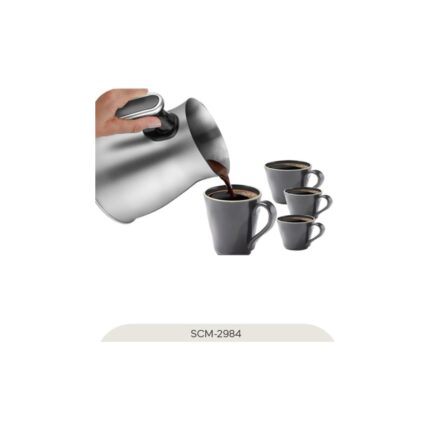 Sinbo SCM-2984 Türk Kahve Makinesi 4 Fincan Kapasiteli Silver - Görsel 2