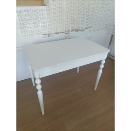 Güney Ahşap Mobilya 90 x 50 cm Beyaz Sabit Masa - Görsel 3