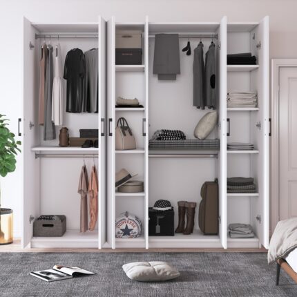 Asra Trend 6 Kapaklı Gardrop 180CM G-06 - Görsel 4