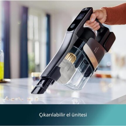 Philips 9000 Serisi AquaTrio Kablosuz Dikey Süpürge, Otomatik Temizleme ve Şarj İstasyonu​, AquaSpin Başlık, PowerCyclone - Görsel 3