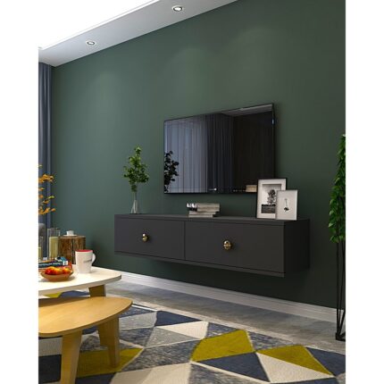 Ceneyra TDA1202A- Zuzu Duvara Montaj Tv Stand 120CM Antrasit - Görsel 2