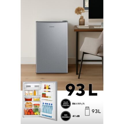 Kumtel HMB-110 E 93 L Statik Gümüş Buzdolabı  E Enerji Sınıfı ile Tasarruflu Kullanım - Görsel 2