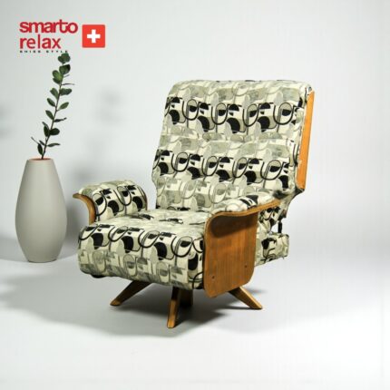 Smarto Relax TV Koltuğu Berjer – Genova Classico (Berjer), Döner Mekanizmalı, Manuel Sırt Dayama, Ergonomik Tasarım, Kadife/Şönil Kumaş, Dekoratif Tekli Koltuk (Salon/Oturma Odası) - Görsel 4