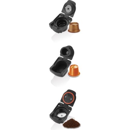 Kiwi Kcm-7597 Multikapsül Kahve Makinesi Beyaz Nespresso / Tchibo / Toz Kahve ile Uyumlu - Görsel 2