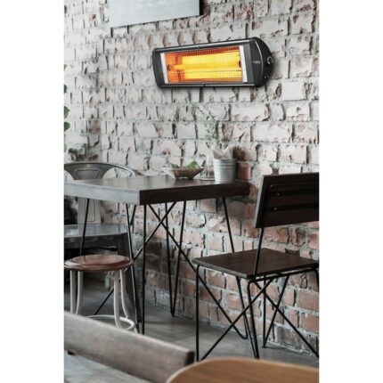 Kumtel Ex-25 Süper Ecoray 2500 W Termostatlı Infrared Isıtıcı Soba – İç ve Dış Mekan Kullanımına Uygun, Elipsoidal Tel Sarım, 10x84x20 cm - Görsel 3
