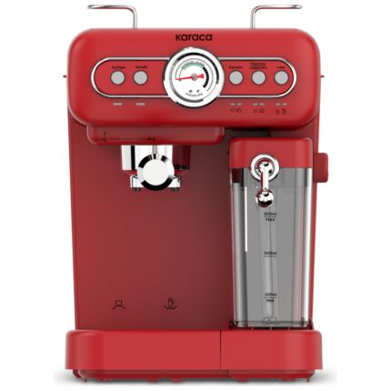 Karaca Vintage Craft Süt Hazneli Espresso, Latte ve Capuccino Makinesi Red - Görsel 2
