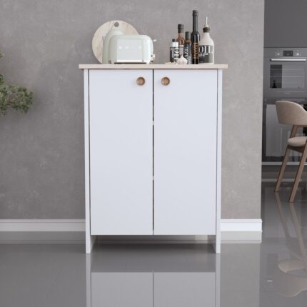 Pratico Plus Çok Amaçlı 2 Kapaklı Dolap Sonomo Beyaz - Görsel 5