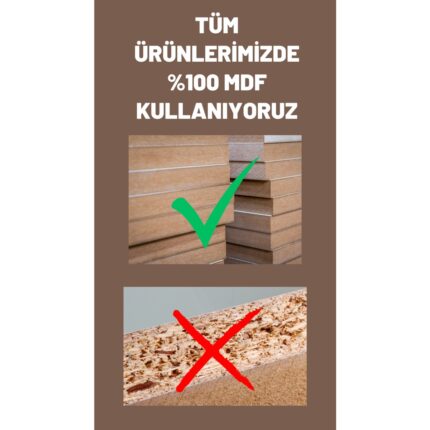 Cabinse % 100 MDF 4 Kapak 1 Çekmeceli Çok Amaçlı Mutfak Dolabı Kahve Köşesi  Beyaz - Ceviz - Kolay Kurulum Animasyonu Ile - Görsel 5