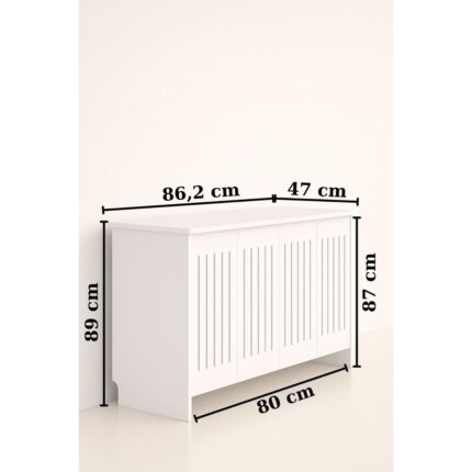Bangu Petek Üstü Kahve Köşesi Dolabı ( Derinlik 47 cm ) Çok Amaçlı Raf BKDM002 - Görsel 4