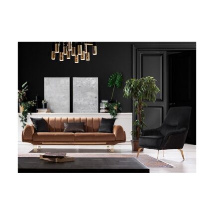 Showdeko Dortmund Vol2.2 3 Seater Sofa Yatak - Görsel 5