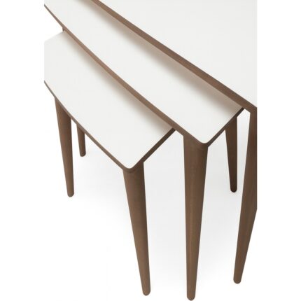 Ayge Istanbul 3'lü Zigon Sehpa %100 Mdf Beyaz - Görsel 5