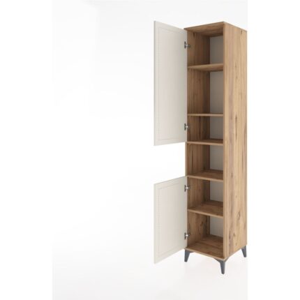 Dienni Hyperion Dolap 5 Raflı 2 Kapaklı 44X44X221 Çam-Aytaşı - Görsel 4