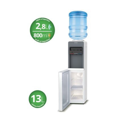 Kiwi KWP-8553 Su Sebili – 5L Sıcak, 2L Soğuk Su Kapasitesi, Çocuk Kilidi, Paslanmaz Çelik Depo ve Güvenli Kullanım