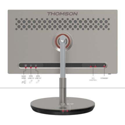 THOMSON Go Plus + Kulaküstü Kulaklık ve Webcam Hediyeli Hareketli Taşınabilir Android 32" 81 Ekran 4K Ultra Hd Dokunmatik, Döndürülebilir, Tekerlekli, Dahili Hoparlörlü Tablet 32UE5M45 - Görsel 4