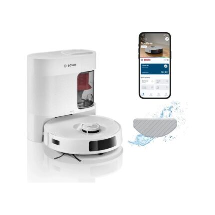 Bosch BCRD2W Akıllı Robot Süpürge Çöp Istasyonlu Beyaz