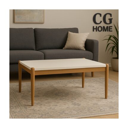 Cg Home Ada Orta Sehpa %100 Ahşap Lake Boya - Görsel 3