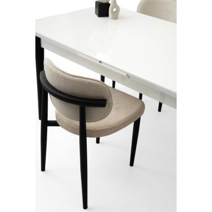 Erezoğulları Mobilya Tekno Polo Mdf Açılır Mutfak Masa Sandalye Takımı 90X160 - Görsel 2