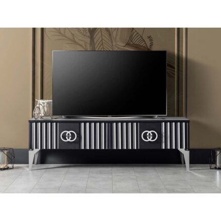 Storish Safir Tv Sehpası Siyah 140 Cm - Görsel 2
