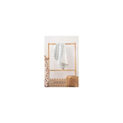 Mena Rise Fluffy Bebek Battaniyesi 70X100 cm Yeşil Desen - Görsel 3