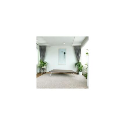 Mena Rise Sofrası Mutfak Sofrası Taşınabilir 60 x 100 cm Balkon Sofra (Gri Mermer) - Görsel 2