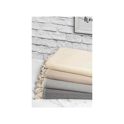 Concept Trendy Koltuk Örtüsü Bej 2'li Set 170X230CM - Görsel 4