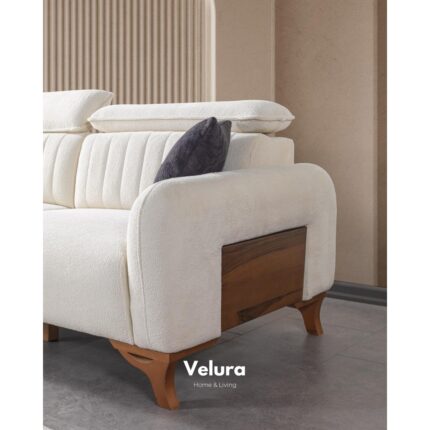 Velura Home & Living Azra Üçlü Kanepe & 3'lü Koltuk - Lacivert - Görsel 5
