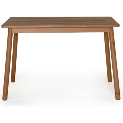 Unboxdeco Alaçatı 4 Kişilik Masif Kayın Ahşap Masa Takımı, 4 Sandalye - Bej 115x80 - Görsel 2