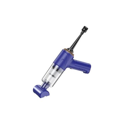 Araba Süpürgesi Dahili Işıklı Taşınabilir Kablosuz, Şarj Edilebilir Süpürge, 18000 Pa Yüksek Güçlü Fırçasız Motor, 4000MAH, Ev, Ofis, Bilgisayar Için Çoklu Başlıklı LT-145 Lacivert - Görsel 2