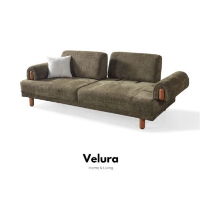 Velura Home & Living Salda Üçlü Kanepe & 3'lü Koltuk - Yeşil - Görsel 2
