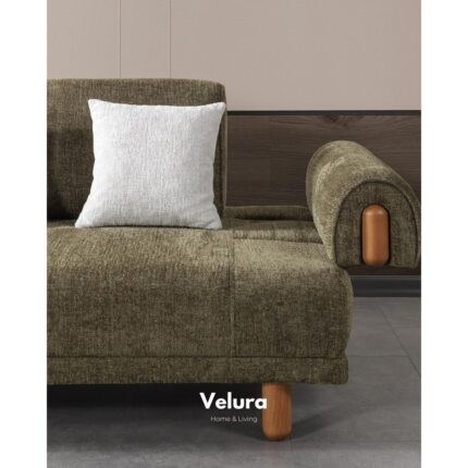 Velura Home & Living Salda Üçlü Kanepe & 3'lü Koltuk - Yeşil - Görsel 4