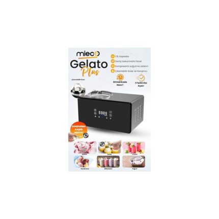 Misda Store Gelato Plus Dondurma Makinesi - 3 Farklı Hız Ayarı, Kompresörlü Soğutma, Gelato, Sorbe, Frozen, Dondurma, Milkshake, Yoğurt- Paslanmaz Çelik Gövde - 1.5 Litre Kapasite - Görsel 2