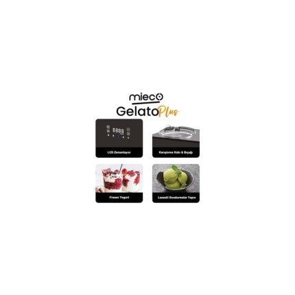Misda Store Gelato Plus Dondurma Makinesi - 3 Farklı Hız Ayarı, Kompresörlü Soğutma, Gelato, Sorbe, Frozen, Dondurma, Milkshake, Yoğurt- Paslanmaz Çelik Gövde - 1.5 Litre Kapasite - Görsel 4