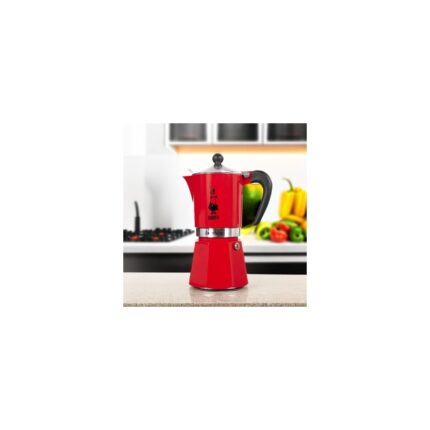 - Rainbow: 6 Cups Ocak Üstü Espresso Pişirici - 250ML - Kırmızı Renk - Alüminyum Gövde - Patentli Güvenlik Valfi - Tüm Ocak Türleri Için Uygundur (Indüksiyon Hariç) - Görsel 5
