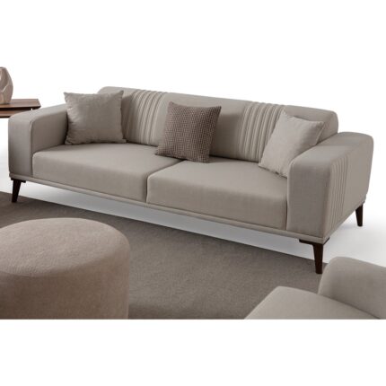 Edsy Home Regnar 3'lü Koltuk Krem - Görsel 2