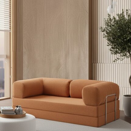 EVS Home 90X180 Kanepe: Yıkanabilir Fitilli Kadife Kumaş 50 Dns Bondex Sünger Koltuk Çok Amaçlı Aktivite Relax Koltuk - Görsel 4