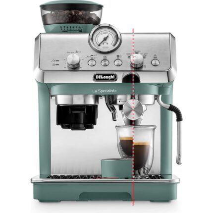 De'longhi Barista Pro Menta | 15 Bar Basınçlı Entegre Öğütücülü Yarı Otomatik Espresso Makinesi | Profesyonel Manometre & Tıraşlama Aracı - Görsel 4