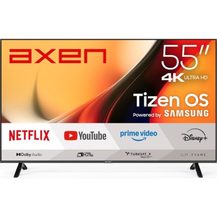 Axen AX55FMN501 55" 139 Ekran Uydu Alıcılı 4K Ultra HD Smart Tizen LED TV - Görsel 2