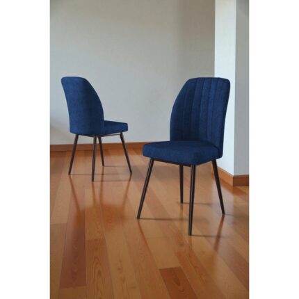 Baresmu Bara Siyah Mermer 80X132 Açılabilir Sunta Masa Yemek Odası Takımı, Mutfak Takımı 4 Adet Sandalye - Görsel 3