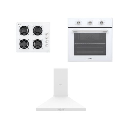 Vestel Eğik Beyaz Cam Ekonomik Set 5(AF-5621 B+ AO-6104 Yb + Ad 60030 B)