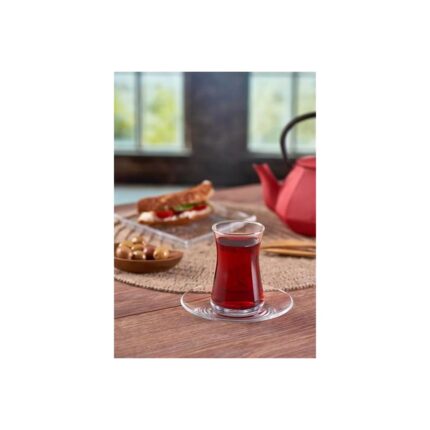 AyrStore Pasabahce Heybeli Çay Seti, Sade, 160 Ml, 4 Parça - Görsel 3