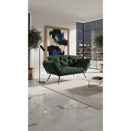 AVYNA Prestige Comfort Collection – Yatak Olabilen Mekanizmalı Ikili Kanepe | Kolları Açılan Yataklı Koltuk