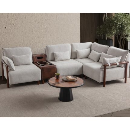 Eymense Soft Medium Köşe Berjer Takımı Ses Sistemli Sağ Köşe - Görsel 2