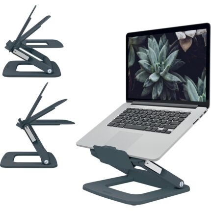 Mena Rise Ergo Ayarlanabilir Çok Açılı Laptop, Koyu Gri