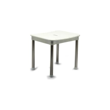 Mena Rise M-KV33-01 Okaliptus Tabure, Maks. 100 kg Kapasite, 37 x 34 x 30 Cm, Beyaz